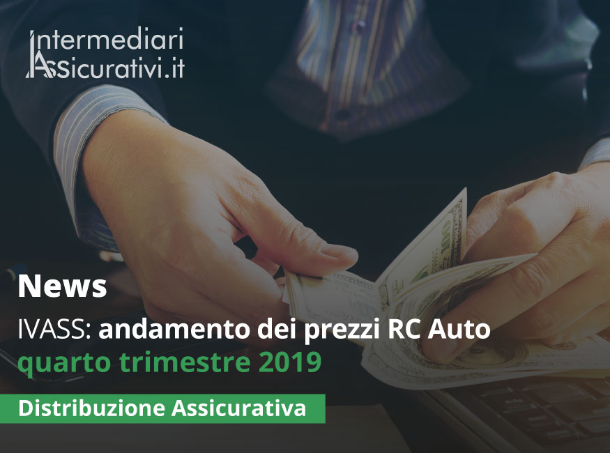 IVASS: andamento dei prezzi RC Auto quarto trimestre 2019